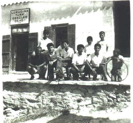 In front of Louroujina Turkish Youth Club