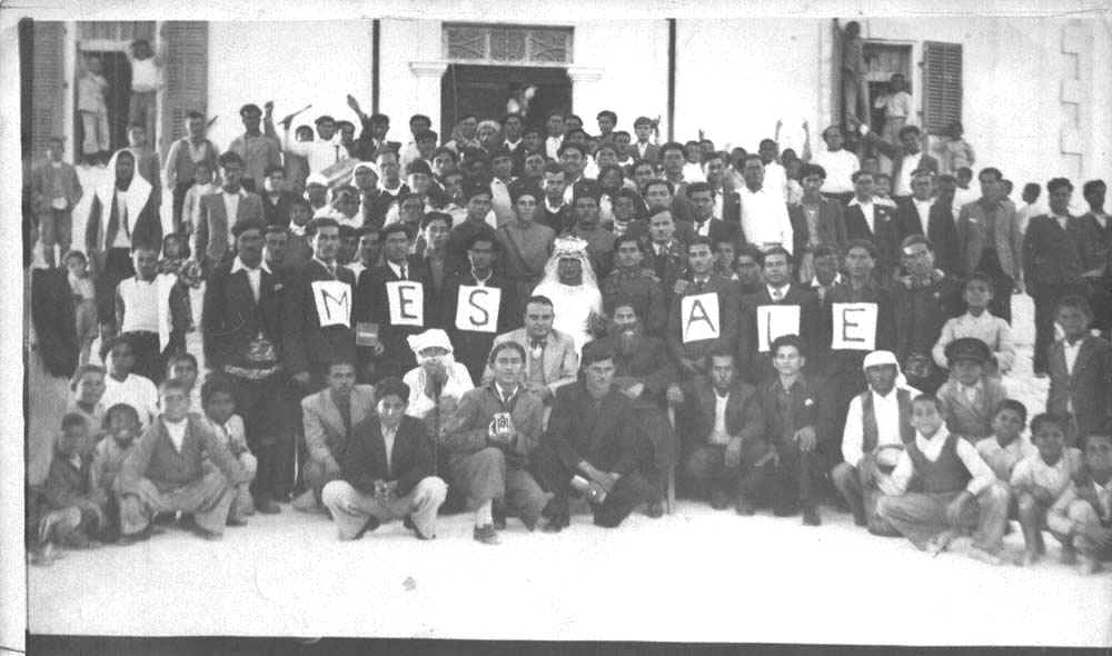 People taking part in a play called "Meale"